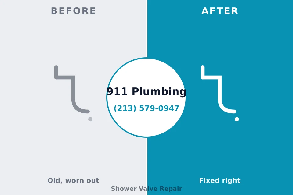 Before and after: plumbing repair Winnsboro Mills, SC